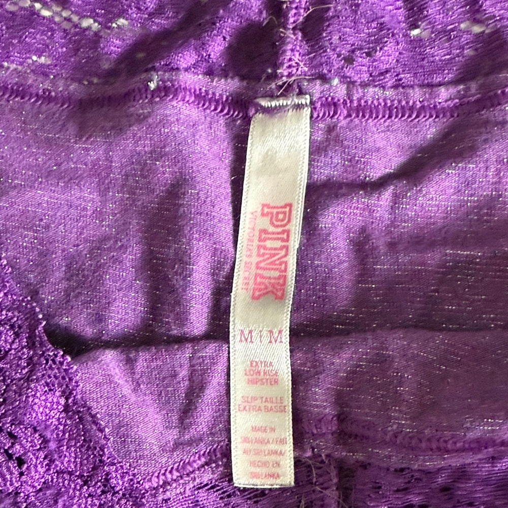Victoria's Secret Purple and Pink Lace Panties - Picture 3 of 4